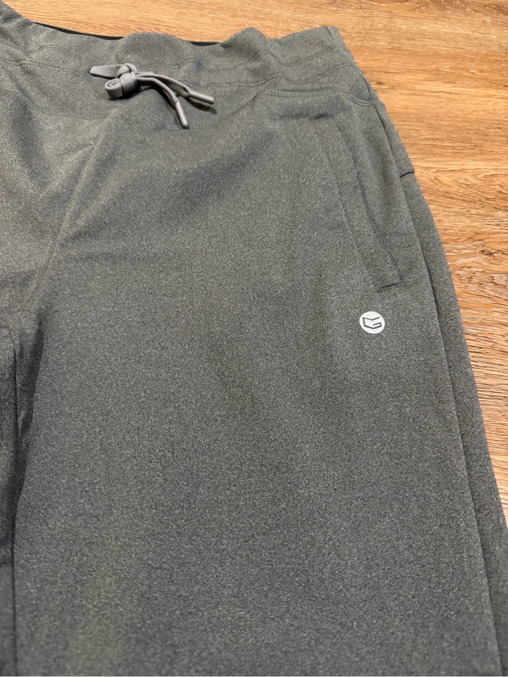 Gradual High-Waist Drawstring Active Joggers in Charcoal - Picture 7 of 11